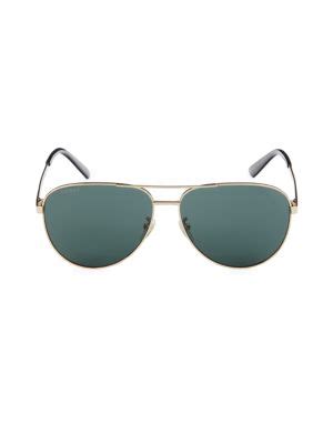 Gucci 63MM Aviator Sunglasses on SALE